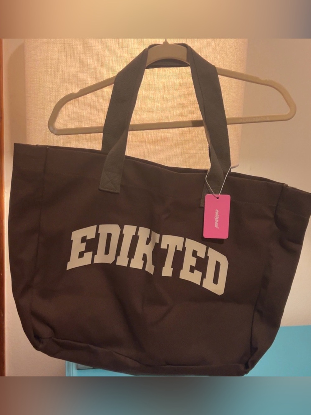 NWT EDIKTED Brown Canvas Tote Bag - Everyday Carry
